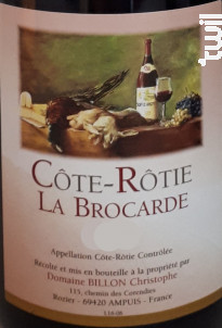 La Brocarde - Domaine Christophe Billon - 2019 - Rouge