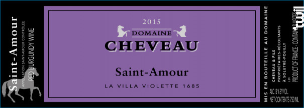 Les Champs Grillés - Domaine Cheveau - 2015 - Rouge