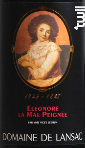 Eléonore La Mal Peignée - Domaine de Lansac - 2016 - Rouge
