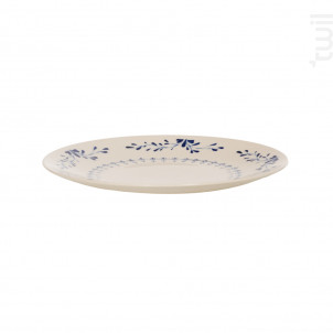 Assiette Plate Appoline Bleue 27 Cm lot De 6 - table passion -  - 