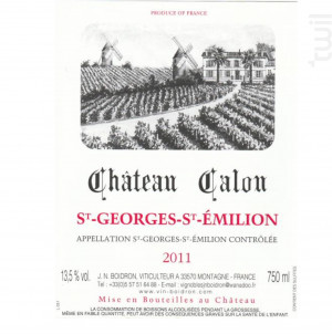 Château Calon - Château Calon - 2011 - Rouge
