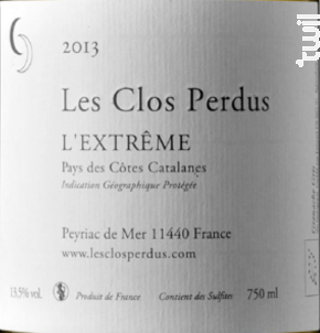 L'extreme - Les Clos Perdus - 2021 - Blanc