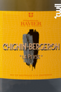 Chignin Bergeron - Fut de chêne - Domaine RAVIER Sylvain et Philippe - 2017 - Blanc