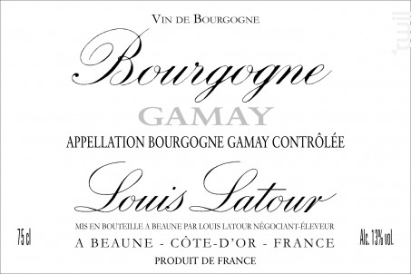Bourgogne Gamay - Maison Louis Latour - 2023 - Rouge