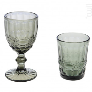 Boîte De 6 Verres À Pied Gris - Amadeus -  - 