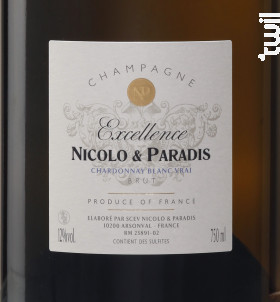 Champagne Excellence - Champagne Nicolo et Paradis - Non millésimé - Effervescent