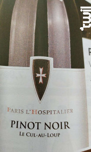 Pinot Noir Le Cul-Au-Loup - Paris l'Hospitalier - 2023 - Rouge