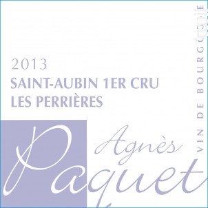 Saint-Aubin Premier Cru Les Perrières - Domaine Agnès Paquet - 2016 - Blanc