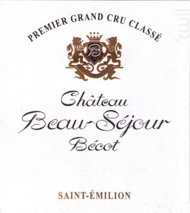 Château Beau-Séjour Bécot - Château Beau-Séjour Bécot - 2019 - Rouge