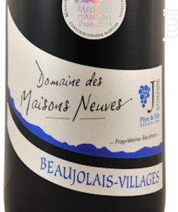 Beaujolais-Villages - Domaine des Maisons Neuves - Maison Jambon - 2021 - Rouge