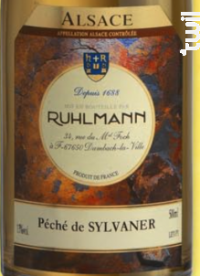 PÉCHÉ DE SYLVANER - Famille Ruhlmann Schutz - 2022 - Blanc