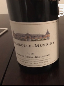 Chambolle-Musigny - Domaine Génot-Boulanger - 2014 - Rouge