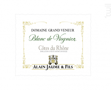 Blanc de Viognier - Alain Jaume - 2022 - Blanc