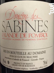 Domaine des Sabines - Domaine des Sabines - 2020 - Rouge
