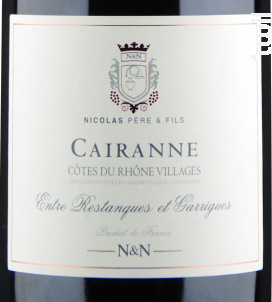 Entre Restanques et Garrigues - Maison François-Xavier Nicolas - 2014 - Rouge