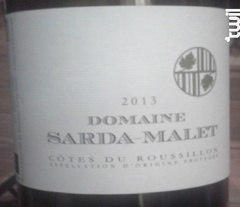 Côtes du Roussillon - Domaine Sarda-Malet - 2013 - Rouge