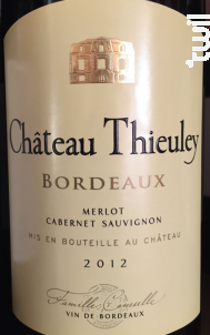 Château Thieuley - Château Thieuley - Vignobles Francis Courselle - 2016 - Rouge