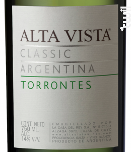 Alta Vista Torrontes Classic - Alta Vista - 2018 - Blanc