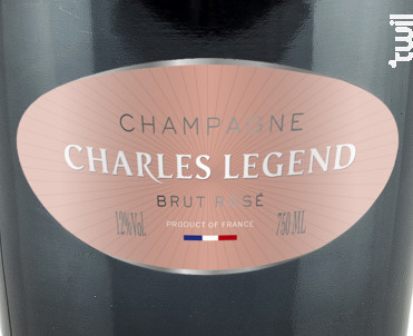 Brut Rosé - Champagne Charles Legend - Non millésimé - Effervescent