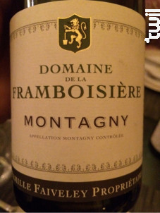 Montagny - Domaine Faiveley - 2021 - Blanc