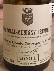 Chambolle-Musigny 1er Cru - Domaine Comte Georges de Vogüé - 2020 - Rouge