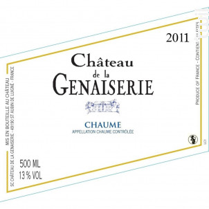 Les Tétuères - Chaume 1er Cru - CHATEAU de la GENAISERIE - 2011 - Blanc