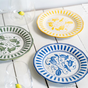 Assiette À Dessert Napoli Verte 21 Cm lot De 6 - table passion -  - 