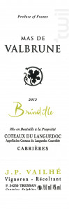 Brindille - Mas de Valbrune - 2012 - Rouge