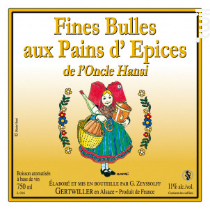 Fines bulles aux épices à pain d'épices - Maison Zeyssolff - Non millésimé - Effervescent