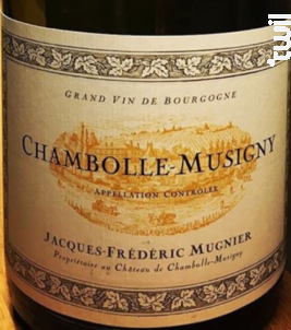 Chambolle-Musigny - Domaine Jacques-Frédéric Mugnier - 2020 - Rouge