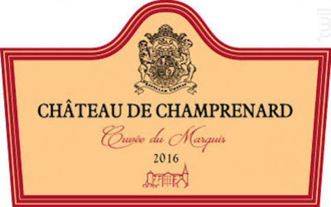 Cuvée du Marquis - Château de Champ-Renard - 2016 - Rouge