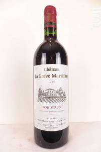 Château la Grave Marsillon - Les Vignobles Arnaud - 1995 - Rouge
