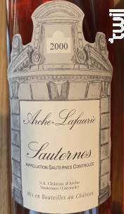 Arche - Lafaurie - Château d'Arche Grand Cru Classé - 2002 - Blanc
