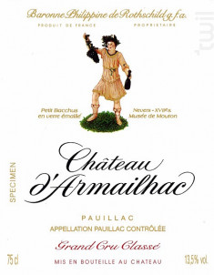 Château d'Armailhac - Domaines Baron Philippe de Rotschild - Château d'Armailhac - 2012 - Rouge