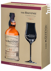 Whisky The Balvenie Caribbean Cask 14 Ans - Coffret 1 Verre - The Balvenie - Non millésimé - 