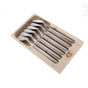 Coffret 6 Cuillères De Table Laguiole En Inox - jean dubost -  - 