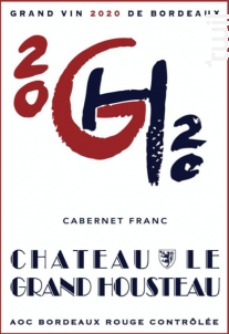 100% Cabernet Franc - Château Le Grand Housteau - 2020 - Rouge