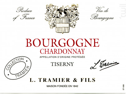 BOURGOGNE CHARDONNAY TISERNY - Maison L. Tramier et Fils - 2023 - Blanc