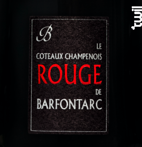 COTEAUX CHAMPENOIS ROUGE - Champagne de Barfontarc - 2020 - Rouge