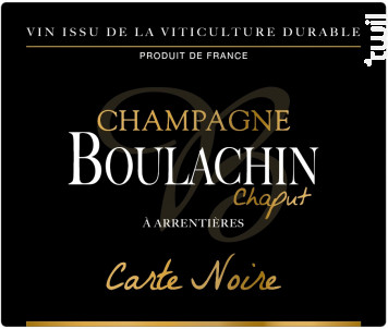 Carte Noire - Champagne Boulachin Chaput - Non millésimé - Effervescent