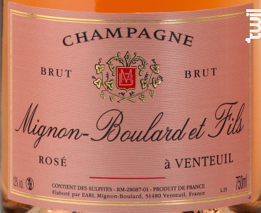 Brut Rosé (en coffret) - Champagne Mignon-Boulard et Fils - Non millésimé - Effervescent