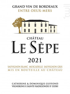 Château le Sèpe - Château le Sèpe - 2021 - Blanc