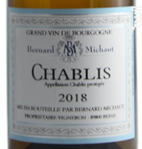 Chablis - Domaine Michaut - 2018 - Blanc