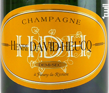 Demi-sec Délicate - Champagne Henri David-Heucq - Non millésimé - Effervescent