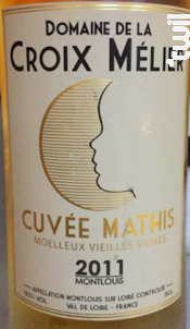 Montlouis-sur-Loire Liquoreux Vieilles Vignes Cuvée Mathis - Domaine de la Croix Mélier - 2011 - Blanc