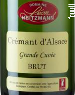 Crémant d'Alsace Grande Cuvée Brut - Domaine Léon Heitzmann - Non millésimé - Effervescent
