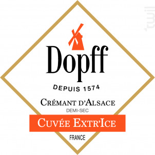 Crémant Cuvée Extr'Ice Demi Sec - Dopff Au Moulin - Non millésimé - Effervescent