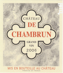 Château de Chambrun - Château de Chambrun - 2006 - Rouge