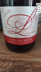 Cuvée Criollo - Domaine de Lucéna - 2023 - Rouge