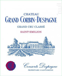 Château Grand Corbin Despagne - Château Grand Corbin-Despagne - 2019 - Rouge